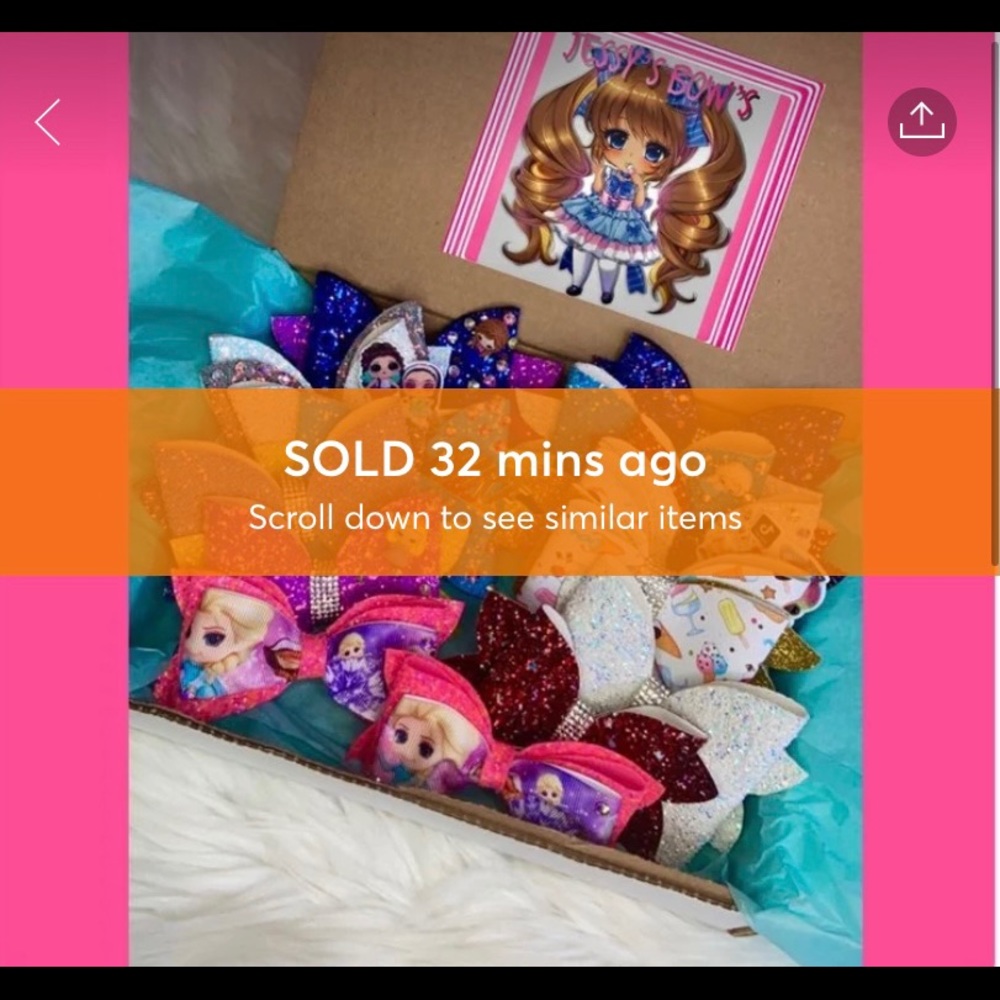 🚨SOLD🚨 NOT FOR SALE💗🙈Hair Bows Bundle Box🙈💗